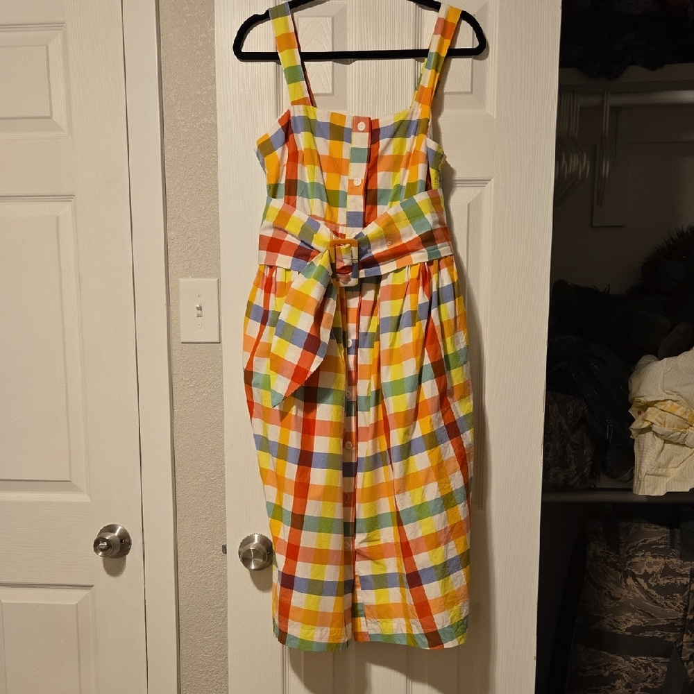 Christopher John Rogers Multicolor Plaid Dress